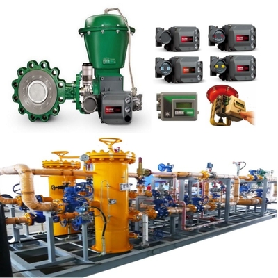 Durchflussregelungsventil mit EMERSON Fisher A11 Schmetterlingsventil 2052 Aktor DVC6200 Positionierer 67CF Spannungsregler