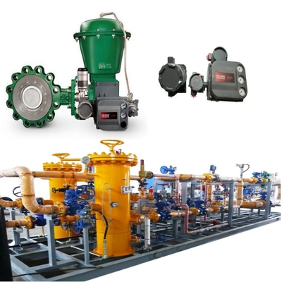 Durchflussregelungsventil mit EMERSON Fisher A11 Schmetterlingsventil 2052 Aktor DVC6200 Positionierer 67CF Spannungsregler