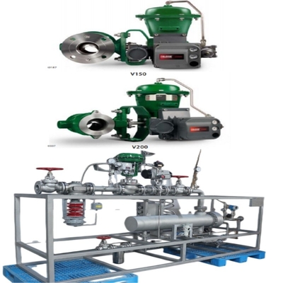 Schieben mit Fisher Vee-Ball V150/V200/V300 Steuerventil 2052 Aktor DVC6200 Positionierer
