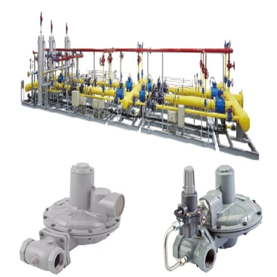 Druckminderung Regulierungsrutschen mit Emerson Fisher CS800 Serie Regulator WIKA Druckmessgerät