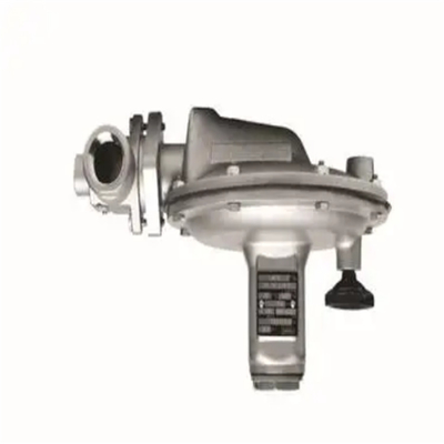 Erdgasventilschleifer mit Emerson Fisher T205/T205M-Regelern und WIKA-Druckmessgerät