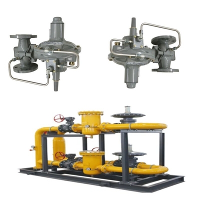 Druck-/Durchflussregelung Skid Emerson Fisher 299H/299HV/299HR/299HVR Druckregler und Wicka-Druckmessgerät