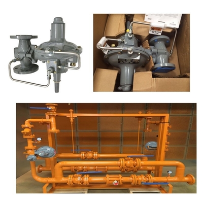 Druck-/Durchflussregelung Skid Emerson Fisher 299H/299HV/299HR/299HVR Druckregler und Wicka-Druckmessgerät