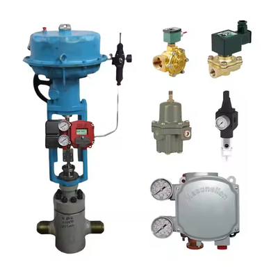 Gerade Winkel-Typ Top Guide Ventil mit Masoneilan SVI2 Ventil Positionierer und 78-40 Regulator geeignet für die elektrische Energie