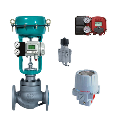 Gerade Winkel-Typ Top Guide Ventil mit Masoneilan SVI2 Ventil Positionierer und 78-40 Regulator geeignet für die elektrische Energie