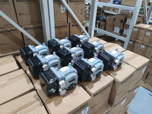 Gerade Winkel-Typ Top Guide Ventil mit Masoneilan SVI2 Ventil Positionierer und 78-40 Regulator geeignet für die elektrische Energie