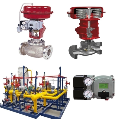 Durchflussregelungsventil mit Masoneilan 21000 Serie Einpassventil 87/88 Zylinder SVI FF SVI II AP Digital Valve Positioner