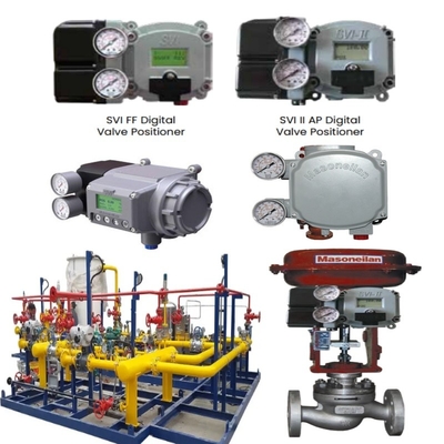 Durchflussregelungsventil mit Masoneilan 21000 Serie Einpassventil 87/88 Zylinder SVI FF SVI II AP Digital Valve Positioner