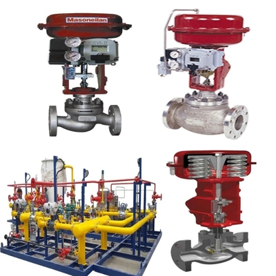 Durchflussregelungsventil mit Masoneilan 21000 Serie Einpassventil 87/88 Zylinder SVI FF SVI II AP Digital Valve Positioner