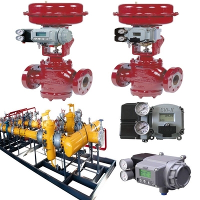 Ventilschalter mit Masoneilan 10000 Kohle-Stahl-Steuerventil Typ 87/88 Pneumatischer Aktor SVI II SVI3 Ventilpositionierer