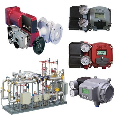 Natürliches Gas-Ventil-Skid von Masoneilan 31000 Steuerventil SVI II AP SVI3 Ventil-Positionierer ASCO Solenoid-Ventil-Set