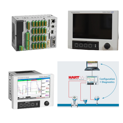 Skid - Daten- und Energiemanager mit bis zu 20 analogen / HART-Eingängen und 14 digitalen Eingängen Endress+Hauser Memograph M RSG45