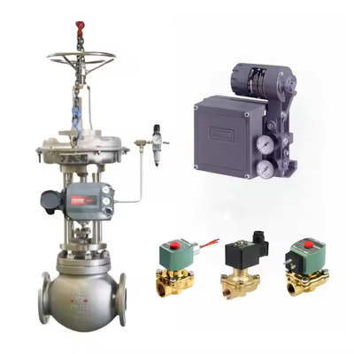 Vorrat ASCO Solenoidventil mit Emerson Fisher DVC6200 Doppelwirkung mit Rückkopplung