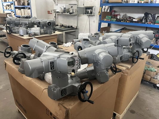 AUMA-Elektroantrieb SA/SAR-Serie mit G- oder NPT-Luftanschlüssen