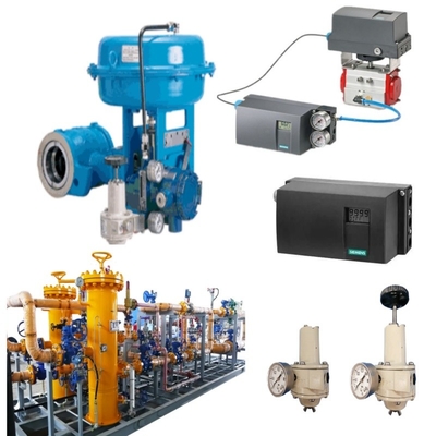 Exzentrisches Drehsteuerventil mit Siemens 6DR5010 Ventilpositionierer für präzise Fluidkontrolle