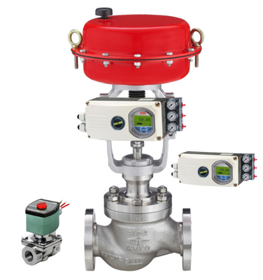Pneumatisches Ventil mit ABB EDP300 TZIDC-100 TZIDC-200 Smart Positioner mit ASCO-Solenoidventil für Steuerkugelventil