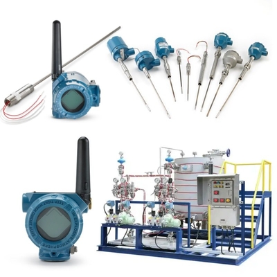 Mit Rosemount 214C Temperatursensor und EMERSON 148 248 644 648 Übertrager 114C Thermowell