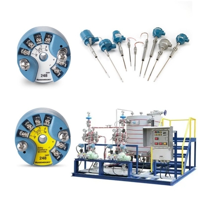 Mit Rosemount 214C Temperatursensor und EMERSON 148 248 644 648 Übertrager 114C Thermowell