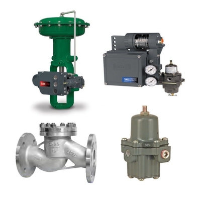 Steuerventil mit Fisher 667/657 Pneumatischer Aktor DVC6200/3582/3582I Valve Positioner Bracket und 67CFR-225 Filter Regulator