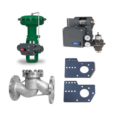 Steuerventil mit Fisher 667/657 Pneumatischer Aktor DVC6200/3582/3582I Valve Positioner Bracket und 67CFR-225 Filter Regulator