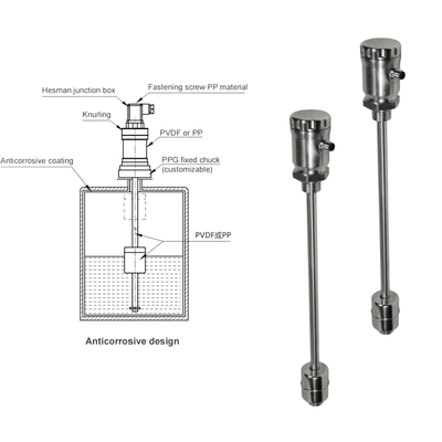 Edelstahl-Leveltransmitter FeeJoy FJM-L Magnetostriktiv-Leveltransmitter für Lagertanks-Levelmessung