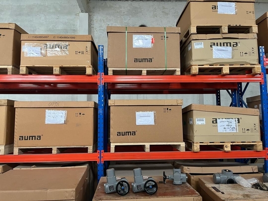 Chinesisches Kugelventil und Auma Elektroventil-Aktor SQ10.2 SQ12.2 SQ07.2 SQ14.2 Teildreh elektrischer Aktor mit Wechselstrom-Aktorsteuerung