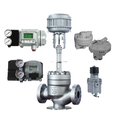 Gerade Winkel-Typ Top Guide Ventil mit Masoneilan SVI2 Ventil Positionierer und 78-40 Regulator geeignet für die elektrische Energie