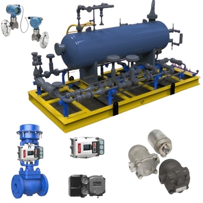 Spiraxsraco Dampfsperre FT14 und Bithermo Pneumatisches Steuerventil mit Rosemount-Sender für Dampfsystem