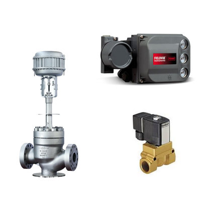 Schwebender KTM EB1 OM-2 Kugelventile Keystone-betriebener Aktor Fisher DVC6200 HC Einzelwirkungs-Positionierer für Skid-montierte