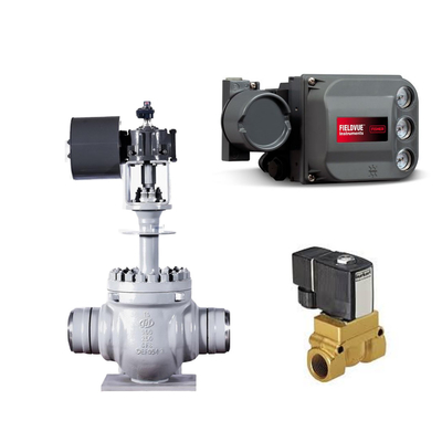 Schwebender KTM EB1 OM-2 Kugelventile Keystone-betriebener Aktor Fisher DVC6200 HC Einzelwirkungs-Positionierer für Skid-montierte