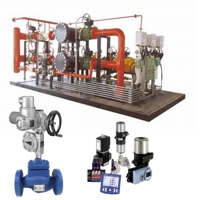 Graue neue Auma Elektrostreiber für Blaue Spirax Sarco Steuerkugelventil und Burkert Soleniodventil in Öl und Gas