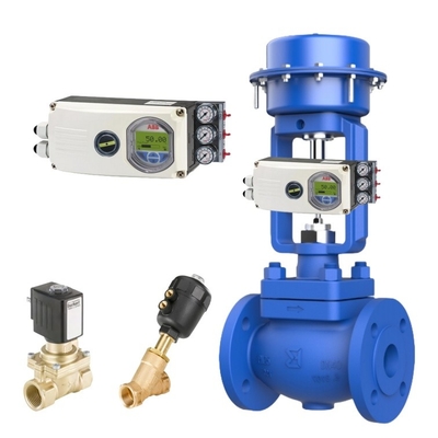 Das gleiche wie Spirax Sarco Steuerventil Bithermo-Ventil mit Fisher ABB Positioner und Burkert Soleniod-Ventil