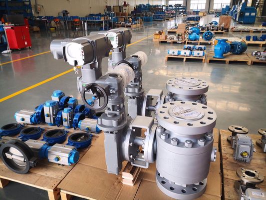 Auma SA Elektroantrieb und AM-Steuerung mit Kugelhahn-Regelventil für chinesische Erdgas-Regler-Skid
