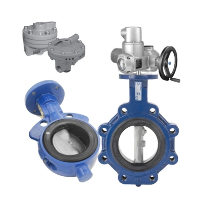 Elektrische Steuerventile mit Keystone Butterfly Valve F990/F920 und Masoneilan BR200 mit AUMA elektrischem Aktor für Rohre