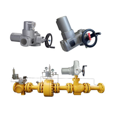 Auma SA Elektroantrieb und AM-Steuerung mit Kugelhahn-Regelventil für chinesische Erdgas-Regler-Skid