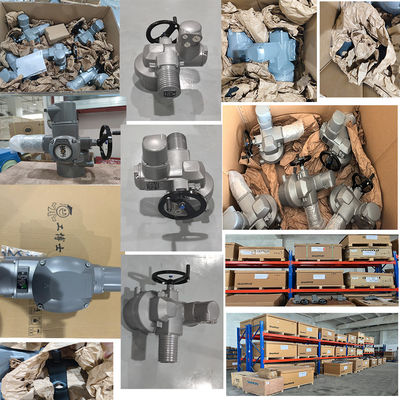 Auma SA Elektroantrieb und AM-Steuerung mit Kugelhahn-Regelventil für chinesische Erdgas-Regler-Skid