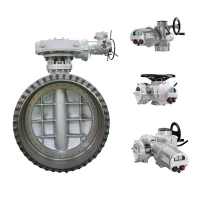 Chinesische Marke Großdiameter-Schmetterlingsventil mit Rotork IQ3 elektrischem Aktor und IB-Getriebe