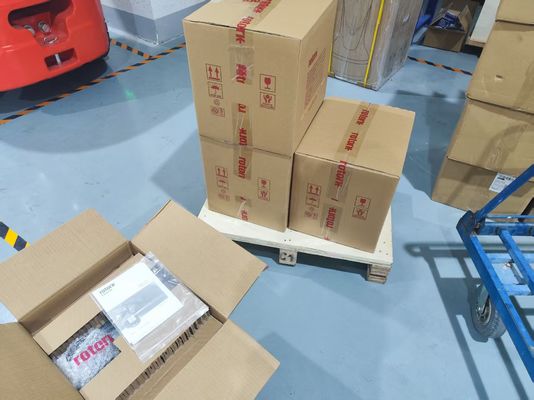 Chinesische Marken-Regelkugelventil mit Rotork ROM-Teildrehkraftantrieben mit Vor-Ort-Steuerung