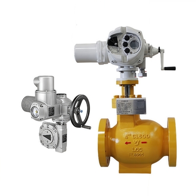 Brandneue AUMA SA und GS Multi-Turn-Elektrostreiber China kundenspezifisches elektrisches axiales Durchflussregelventil mit großem Durchmesser
