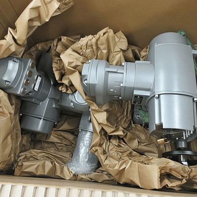 Brandneue AUMA SA und GS Multi-Turn-Elektrostreiber China kundenspezifisches elektrisches axiales Durchflussregelventil mit großem Durchmesser