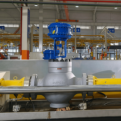 Masoneilan SVI1000 SVI2 SVI3 Smart Valve Positioner Pneumatisches Diaphragma ausgekleidetes einseitiges Steuerventil für die chemische Industrie