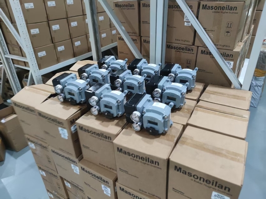 China Pneumatisches Durchflusssteuerventil kundenspezifisch Masoneilan SVI1000 Ventil Positionierer BR400 Booster Relais 78-40 Luftfilter Regulator