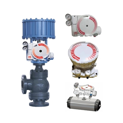 Chinesische Grauwasser-Winkelregelventile mit Flowserver USA Logix 3200 MD pneumatischem Digitalventil-Stellungsregler
