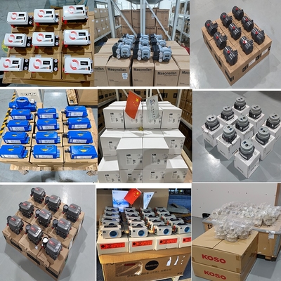 Chinese Grey Water Angle Control Valves With Flowserver USA Logix 3200 MD Pneumatic Digital Valve Positioner