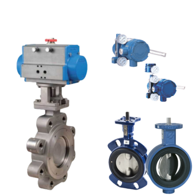 Allzweck-Federnde-Sitz-Absperrklappe Keystone Valve und Azbil Positionierer