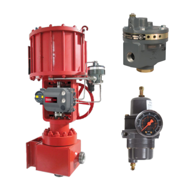 Fisher 2625 Serie Volumenverstärker mit 3/4 NPT Verbindung