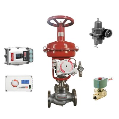 Pneumatisches Regelventil und neuer Lagerbestand Fisher Regler und FLOWSERVE 3200MD 520MD 3800MD Stellungsregler
