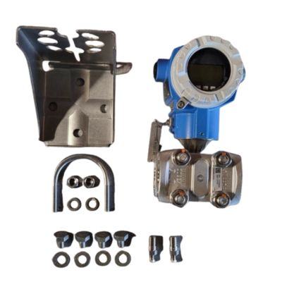 Drucksenkende und Temperaturstation mit einem Endress+Hauser Deltabar Proline Prowirl R200 Wirbeldurchflussmesser und einem PMD75B-Drucktransmitter.