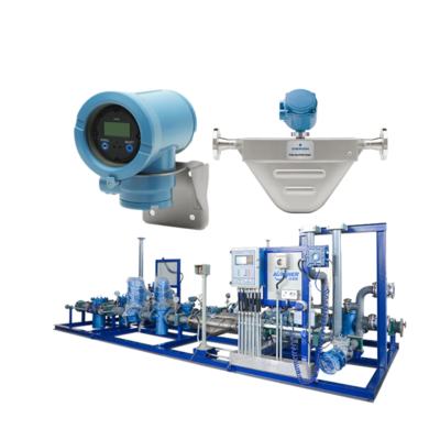 Druckreduzier- und Entspannungsstation mit einem Micro Motion F100A Coriolis-Durchflussmesser und einem integrierten Transmitter 1700 | 2700