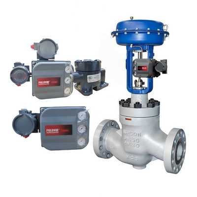 Lagerlieferant Emerson Fisher DVC6200 Digitalventil-Stellungsregler, kundenspezifisch für die Kohlechemie, ACV Schwarzwasser-Winkelventile